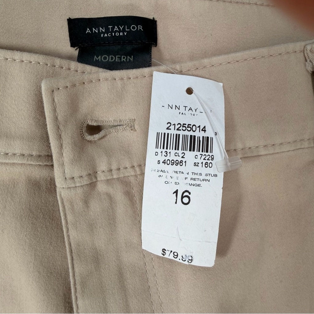 NWT Ann Taylor Factory Modern Fit Pants Size 16 Women's - Picture 5 of 9